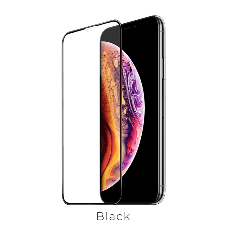 HOCO 3D Full Covering Soft PET Edges Tempered Glass Screen Protector Cover for iPhone X/XS 5.8 inch (G2)-2