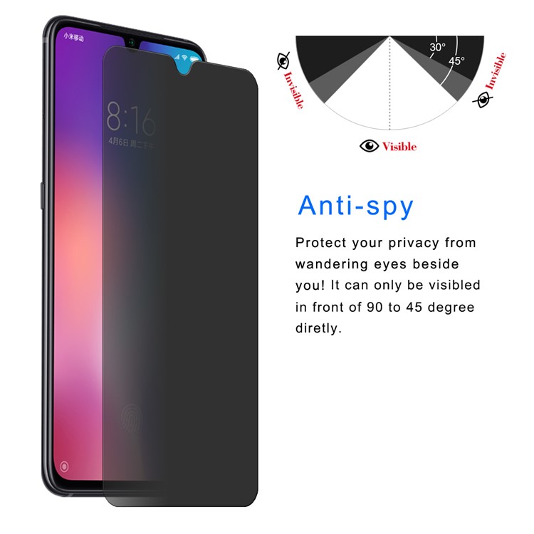 HUT PRINCE Für Xiaomi Mi 9 SE 0.26mm 9H 2.5D Schutzglas Aus Gehärtetem Glas-3