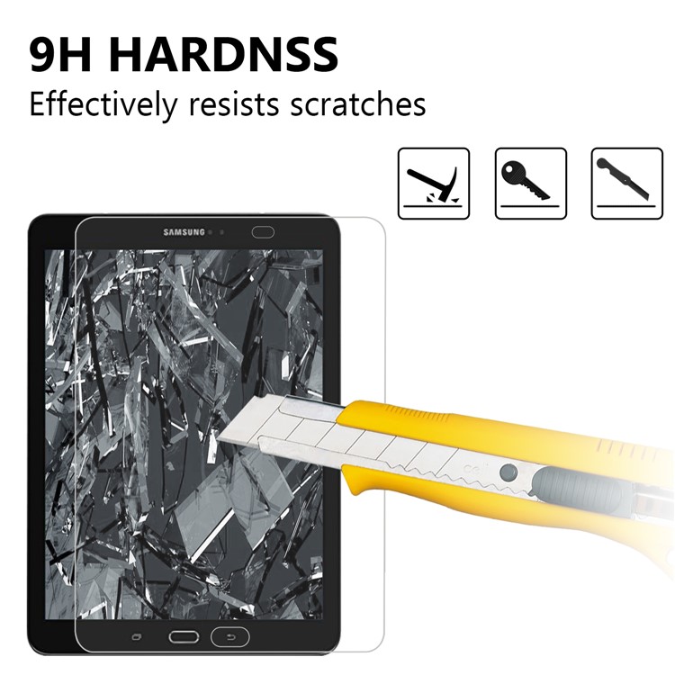 0.25mm Arc Edge 9H Full Screen Covering Tempered Glass Protector for Samsung Galaxy Tab S2 9.7 T810 T815-3