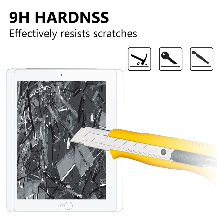 0.25mm Arc Edge 9H Full Screen Covering Tempered Glass Protection Guard Film for iPad 4/3/2-3