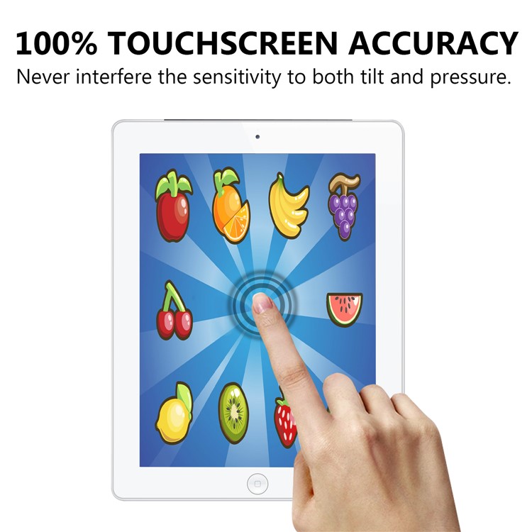 0.25mm Arc Edge 9H Full Screen Covering Tempered Glass Protection Guard Film for iPad 4/3/2-5