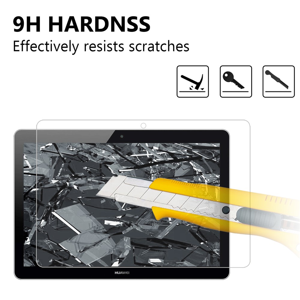 0.25mm Arc Edge 9H Full Screen Covering Tempered Glass Guard Film for Huawei MediaPad T3 10-3