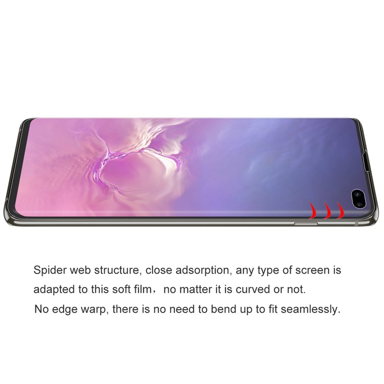 Chapéu Príncipe 3D Tamanho Full Soft Screen Protector Filme Para Samsung Galaxy S10 Plus (Fingerprint Desbloqueio)