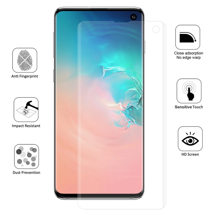 HAT PRINCE 3D Full Covering Screen Protector Soft Film for Samsung Galaxy S10 (Fingerprint Unlock)-5