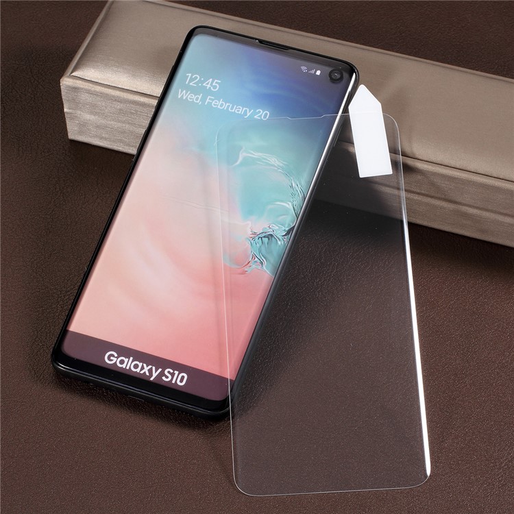 RURIHAI for Samsung Galaxy S10 3D Full Glue UV Liquid Tempered Glass Full Screen Guard Film + UV Lamp-4