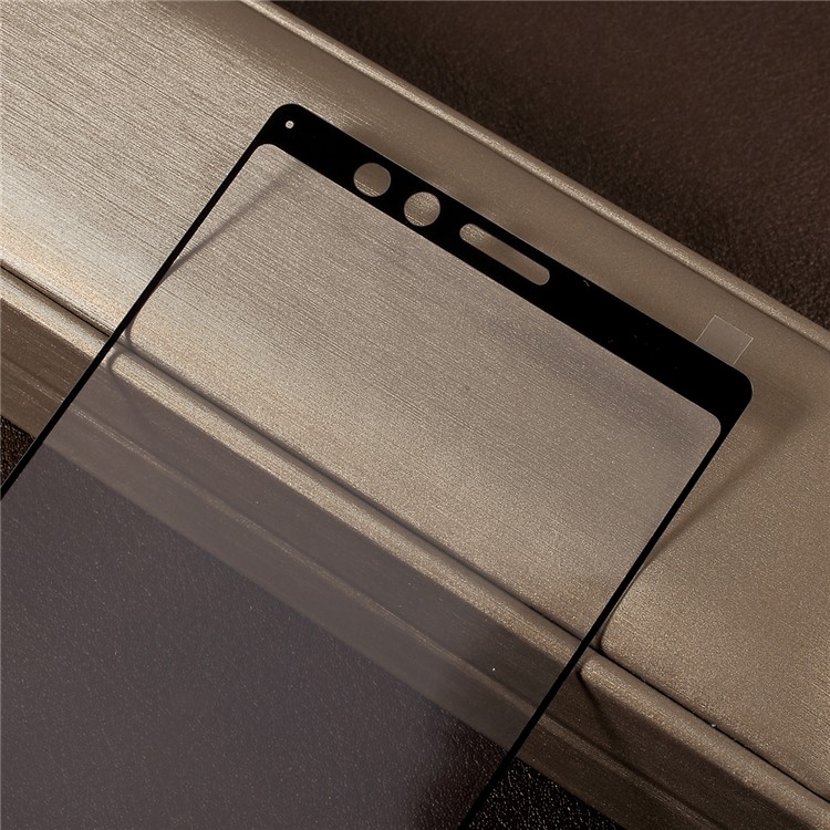 Silk Printing Full Size Tempered Glass Phone Screen Film for Sony Xperia 1 - Black-3