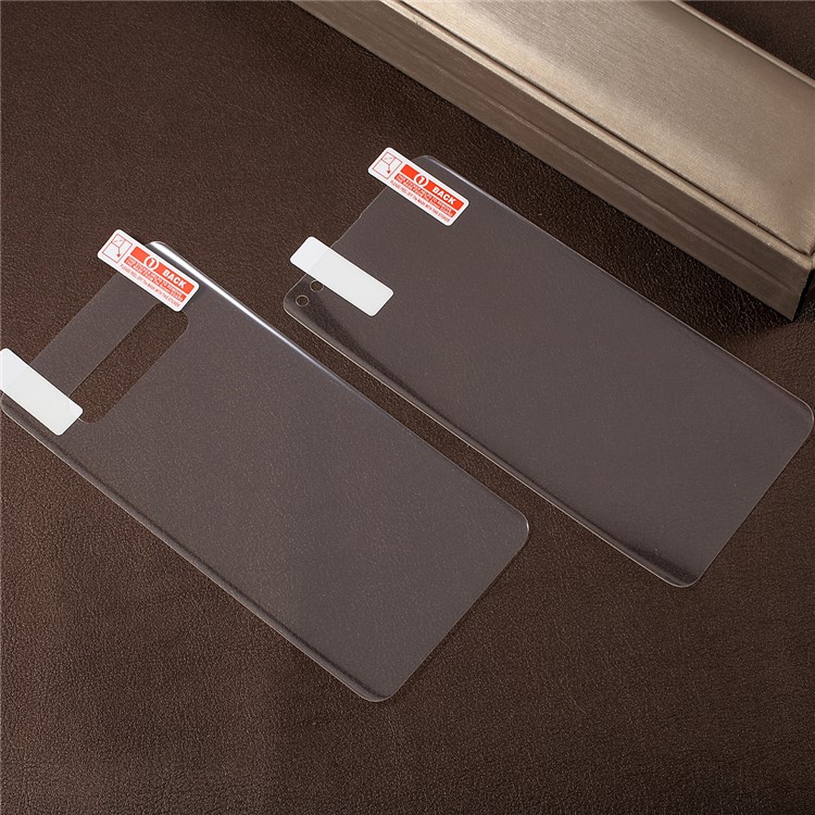 Film De Protection Avant Et Arrière En PET Souple Et Transparent Pour Samsung Galaxy S10 Plus-3