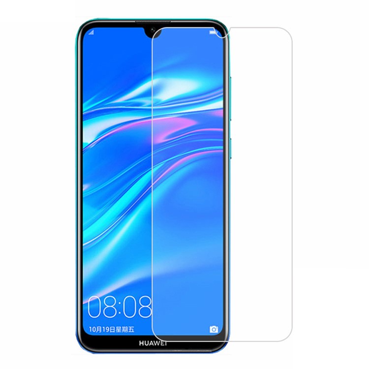 Arc Edge Tempered Glass Screen Guard Film Anti-explosion 0.3mm for Huawei Y7 Prime (2019)-1