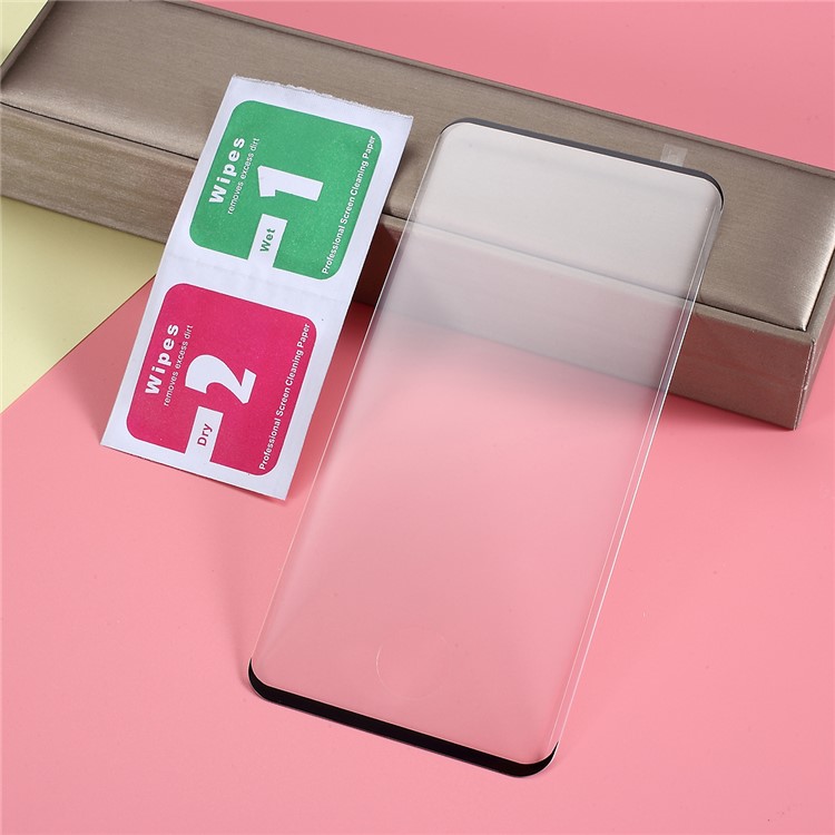 Para Samsung Galaxy S10 Além De Tamanho Completo De Seda Impressão De Vidro Temperado Tela De Cobertura De Filme (impressão Digital De Desbloqueio)-3