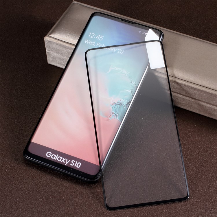 RURIHAI 3D Curved Full Glue Full Cover Tempered Glass Protector (Support Ultrasonic Unlock) for Samsung Galaxy S10-1