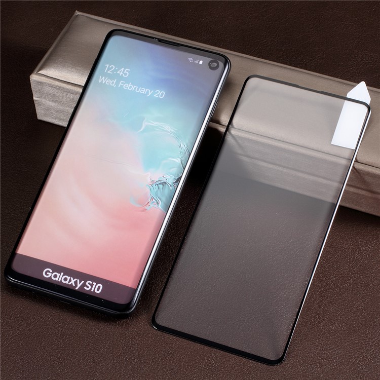 RURIHAI 3D Curved Full Glue Full Cover Tempered Glass Protector (Support Ultrasonic Unlock) for Samsung Galaxy S10-7