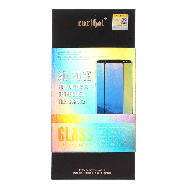 Rurihai 3D Curvado Glaco Cubierto Completo Protector de Vidrio Templado Para Samsung Galaxy S10-8