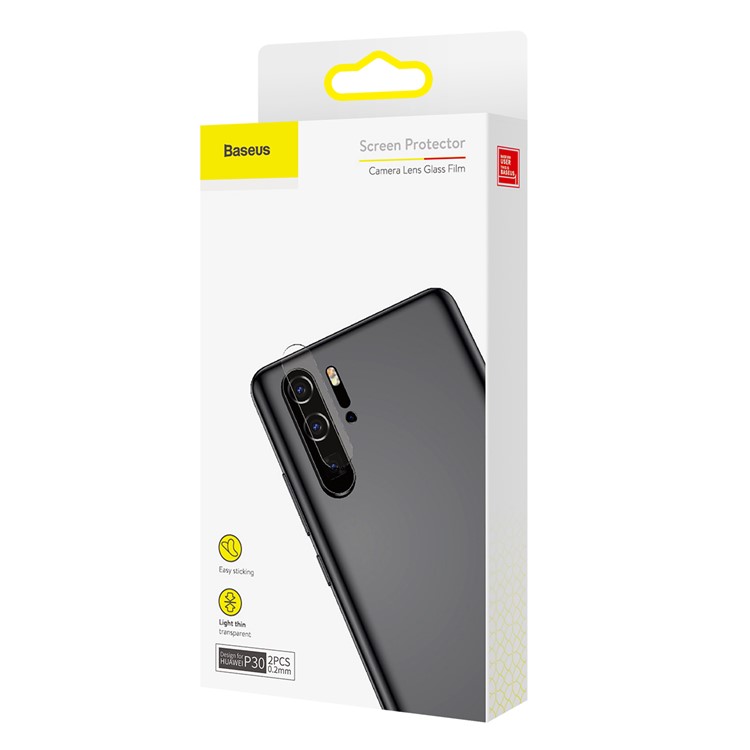 BASEUS 0.2mm Filme De Vidro Da Lente Da Câmera (2 Pcs) Para Huawei P30 - Claro-7