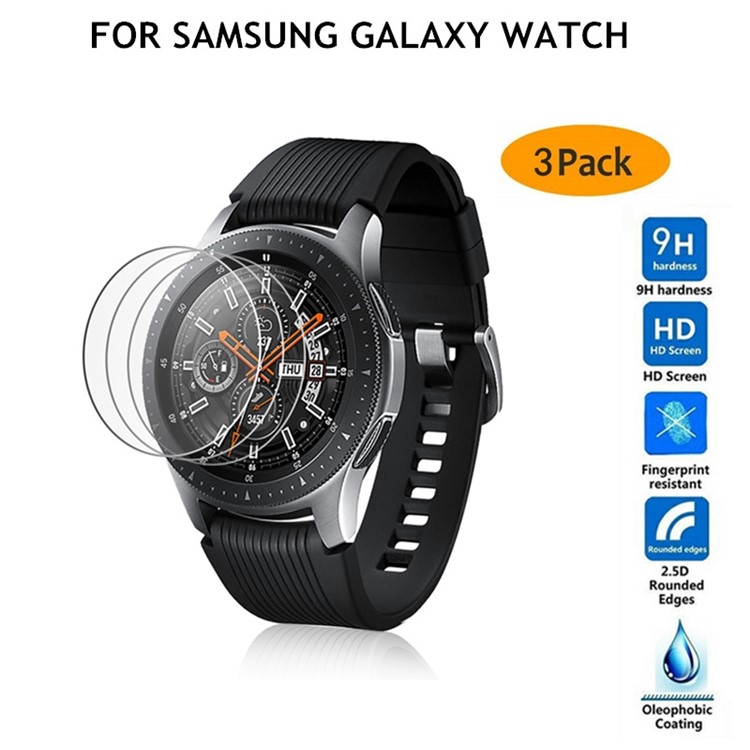 3Pcs/Set Explosion-proof Tempered Glass Screen Protector Guard for Samsung Galaxy Watch 46mm-1