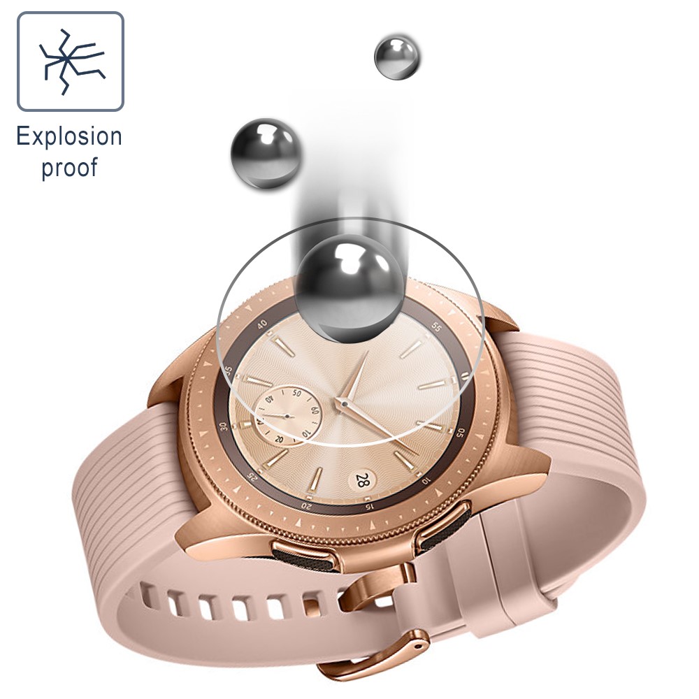 3Pcs/Pack Explosion-proof Tempered Glass Screen Protective Film for Samsung Galaxy Watch 42mm-7