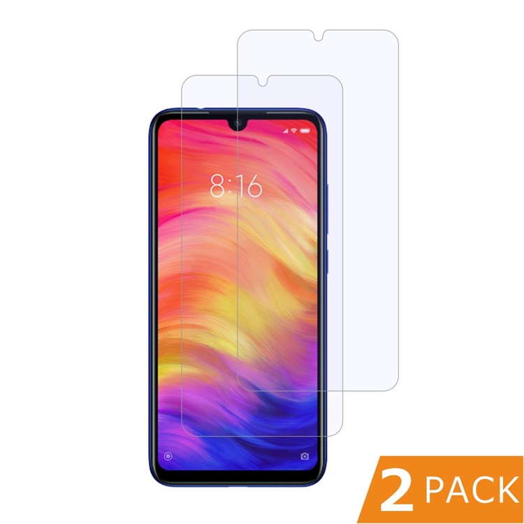 ITIETIE 2Pcs/Set 2.5D 9H Tempered Glass Screen Protector Films for Xiaomi Redmi Note 7-10