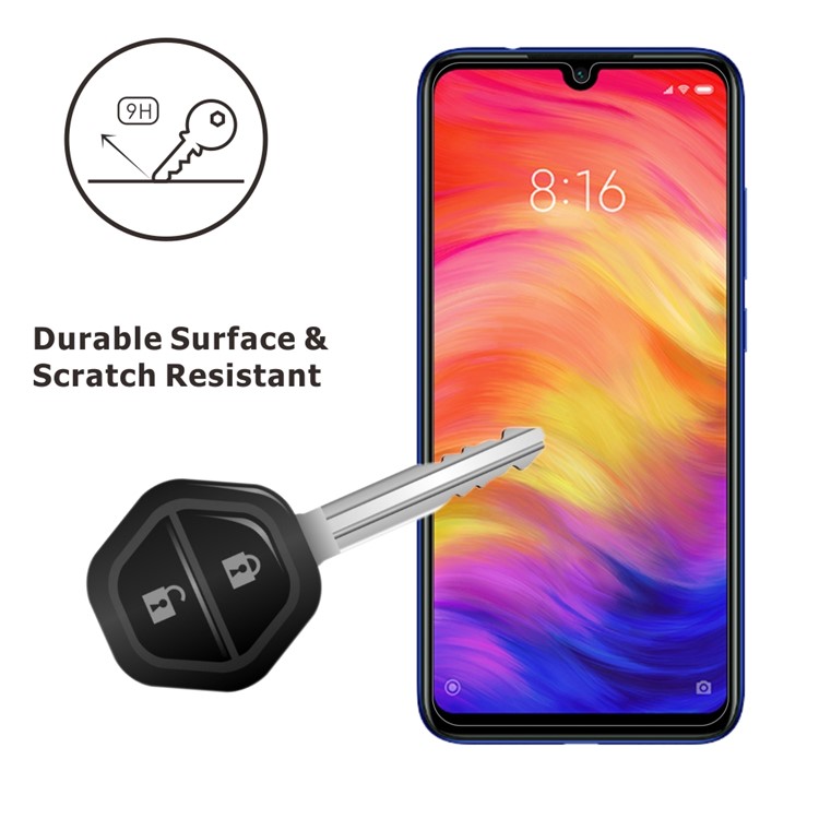 ITIETIE 2Pcs/Set 2.5D 9H Tempered Glass Screen Protector Films for Xiaomi Redmi Note 7-2