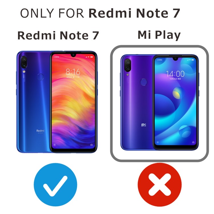 ITIETIE 2Pcs/Set 2.5D 9H Tempered Glass Screen Protector Films for Xiaomi Redmi Note 7-5