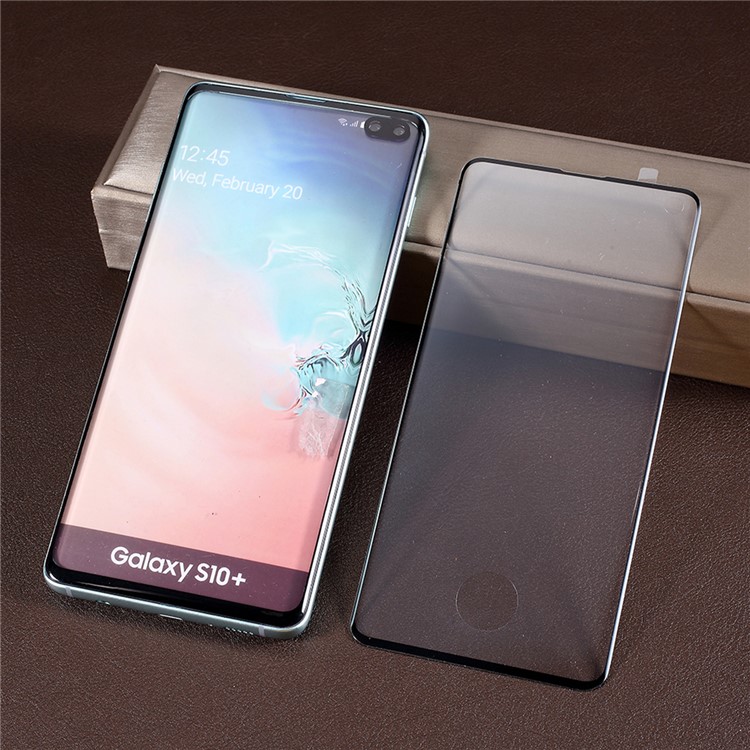 Curved Full Size Tempered Glass Screen Protector Film for Samsung Galaxy S10 Plus (Fingerprint Unlock)-5