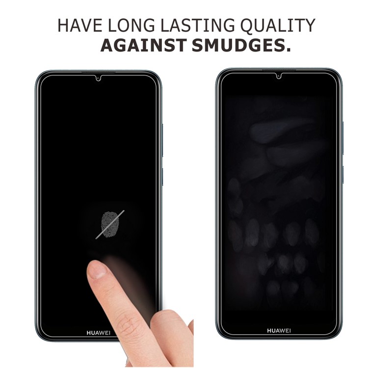 2Pcs/Set ITIETIE Tempered Glass Screen Protector for Huawei Y6 (2019) 2.5D 9H-5