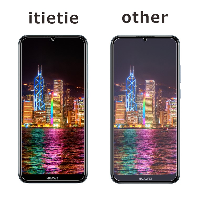 2Pcs/Set ITIETIE Tempered Glass Screen Protector for Huawei Y6 (2019) 2.5D 9H-6