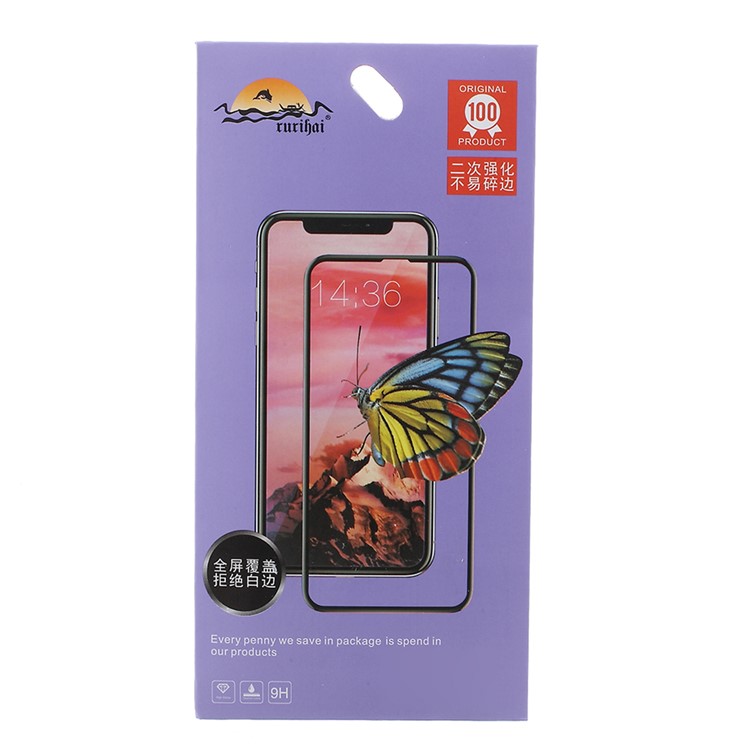 RURIHAI for Huawei Enjoy 9/Y7 Pro (2019) Full Glue Solid Defense Tempered Glass Full Screen Protector Film-6