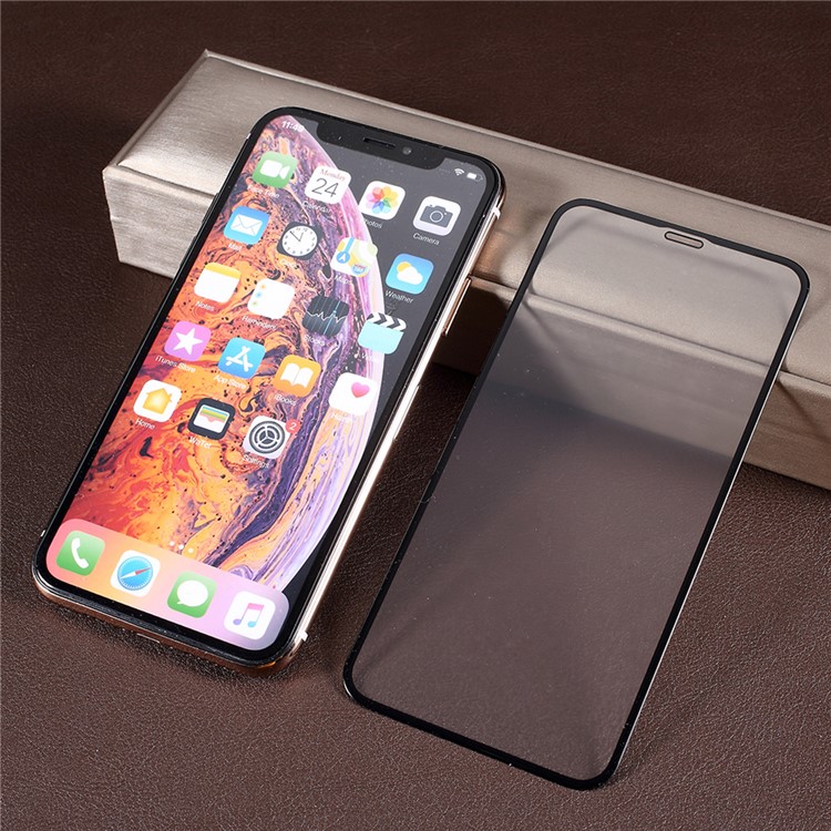 RURIHAI 4D 0.26mm Matte Arc Edge Tempered Glass Screen Film Cover for iPhone XS Max 6.5 inch-5