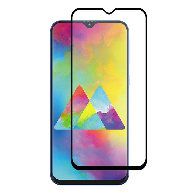 HAT PRINCE Full Glue 0.26mm 9H 2.5D Tempered Glass Protector Full Coverage for Samsung Galaxy M20-1