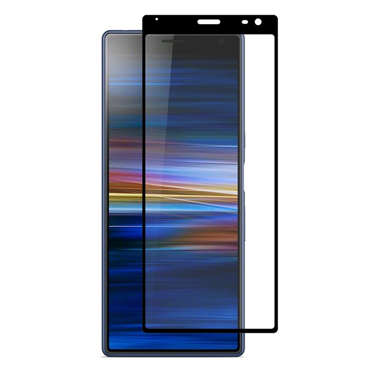 HAT PRINCE Full Glue 0.26mm 9H 2.5D Tempered Glass Full Screen Guard Film for Sony Xperia 10 Plus-1