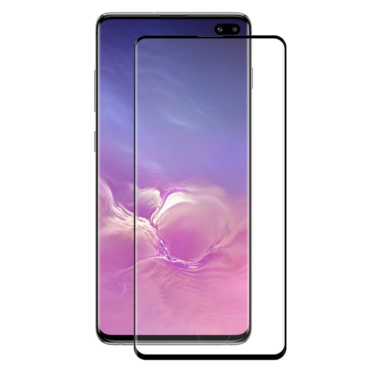 HAT PRINCE 0.26mm 9H 3D Arc Edge Full Size Tempered Glass Screen Film (Fingerprint Unlock) for Samsung Galaxy S10 Plus - Black-2