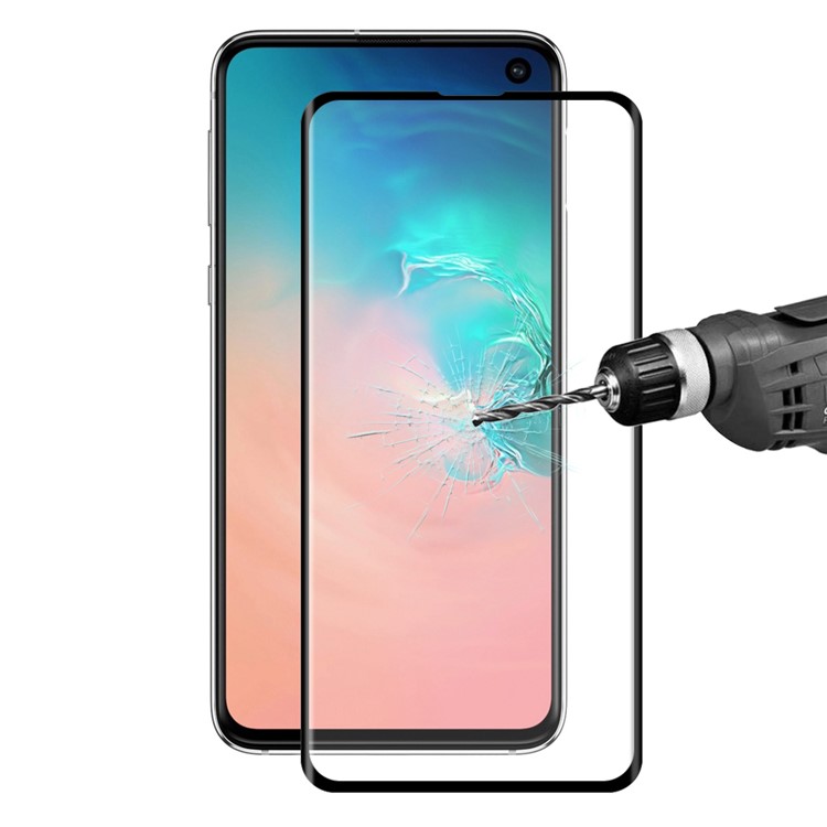 CHAPEAU PRINCE 3D 0.26mm 9H Film De Protection D'écran En Verre Trempé (ouverture D'empreinte Digitale) Pour Samsung Galaxy Galaxy S10e - Noir-1