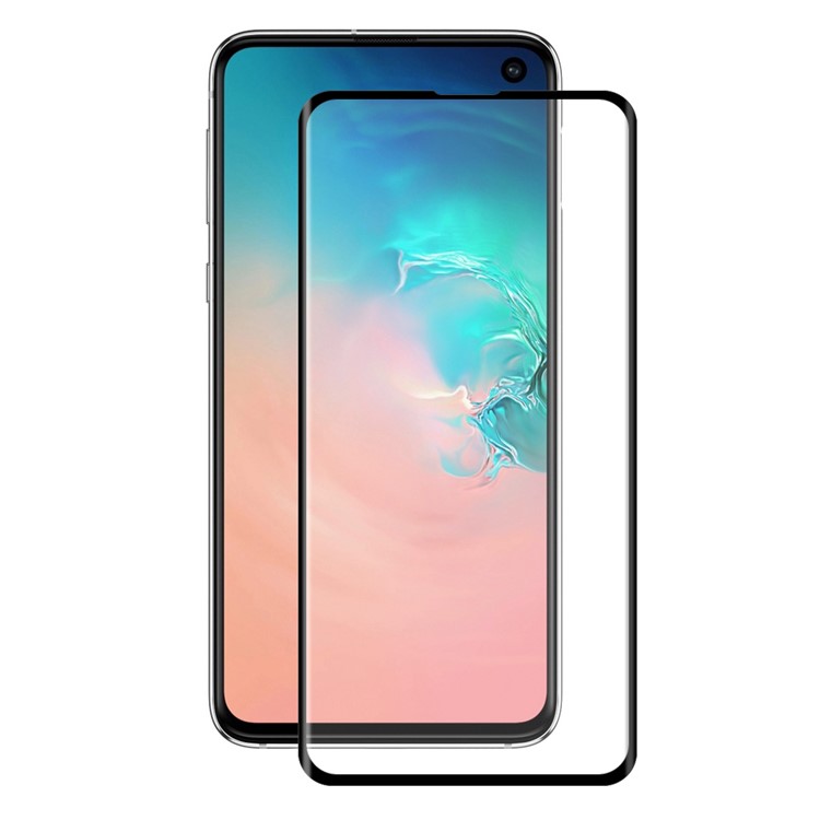 CHAPEAU PRINCE 3D 0.26mm 9H Film De Protection D'écran En Verre Trempé (ouverture D'empreinte Digitale) Pour Samsung Galaxy Galaxy S10e - Noir-2