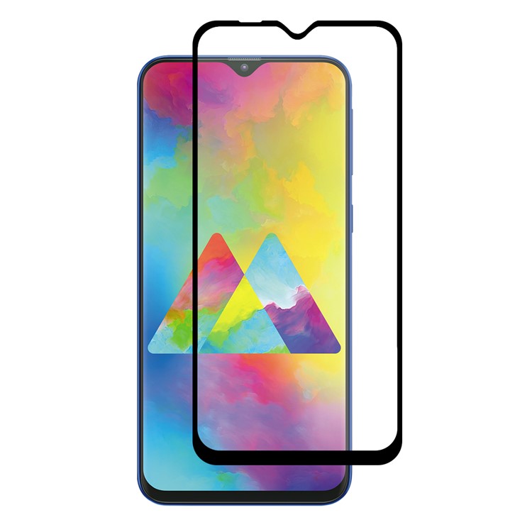 HAT PRINCE Full Glue 0.26mm 9H 2.5D Tempered Glass Shield Full Coverage for Samsung Galaxy M10-1