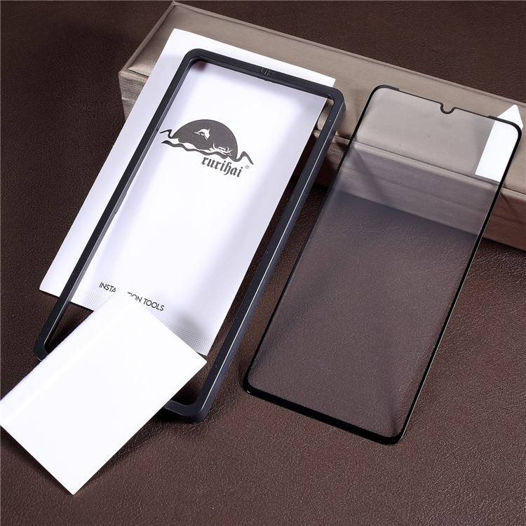 RURIHAI 0.26mm 4D Curvado Protetor De Tela De Vidro Temperado Completo Para Samsung Galaxy S10e (com Quadro De Filme-auxiliar)-5