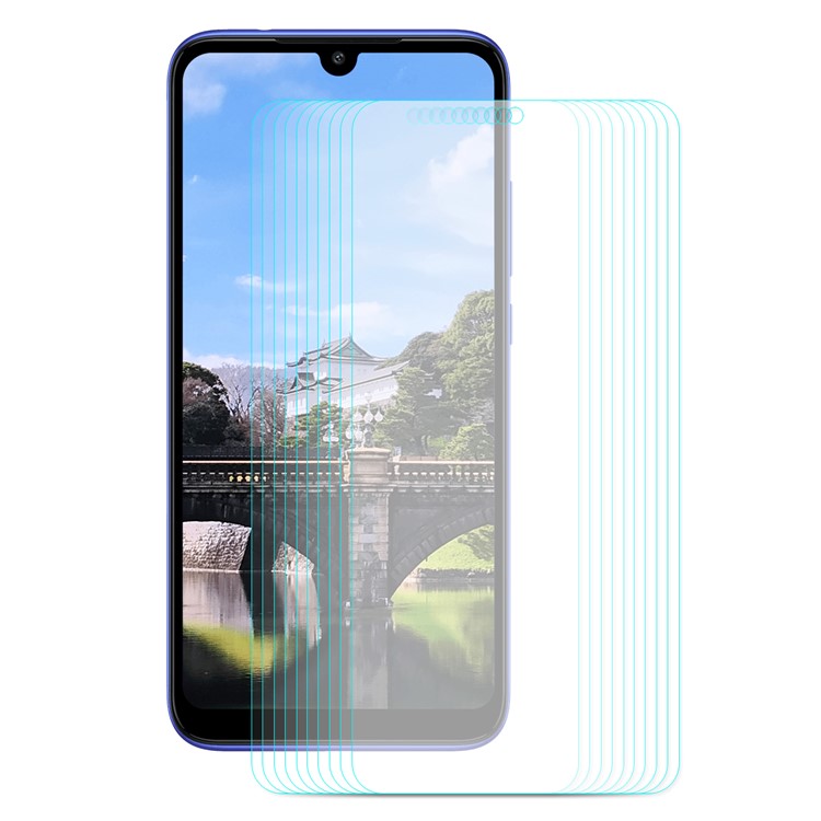 ENKAY 10Pcs/Set 0.26mm 9H 2.5D Arc Edge Tempered Glass Screen Protector for Xiaomi Redmi 7-2