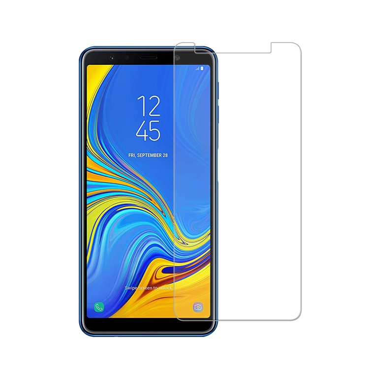 0.25mm Arc Edge 9H Tempered Glass Protector Anti-explosion for Samsung Galaxy A7 (2018)-1