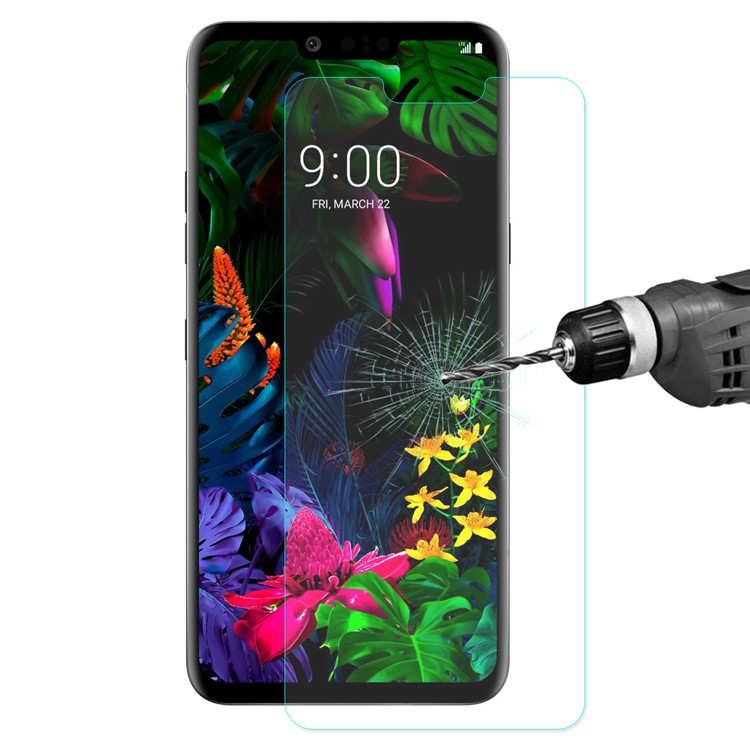 ENKAY 0.26mm 9H 2.5D Arc Edge Tempered Glass Screen Protector Shield for LG G8 ThinQ-1