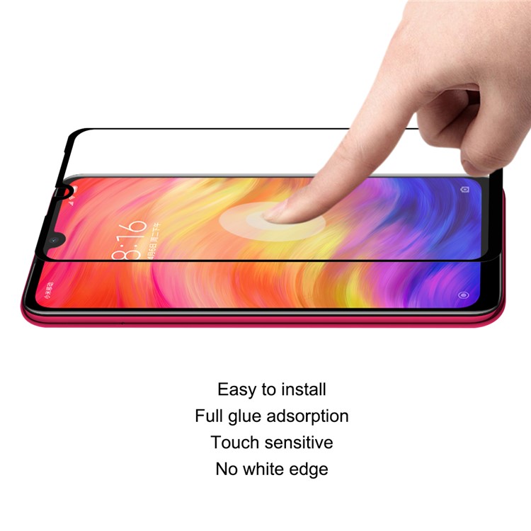 2Pcs/Pack HAT PRINCE Full Cover 0.1mm 9H Soft Glass Screen Protector for Xiaomi Redmi Note 7 / Note 7 Pro (India)-3