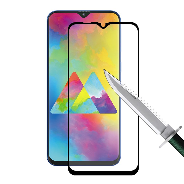 2Pcs/Pack HAT PRINCE Full Cover 0.1mm 9H Soft Glass Screen Film for Samsung Galaxy M20-3