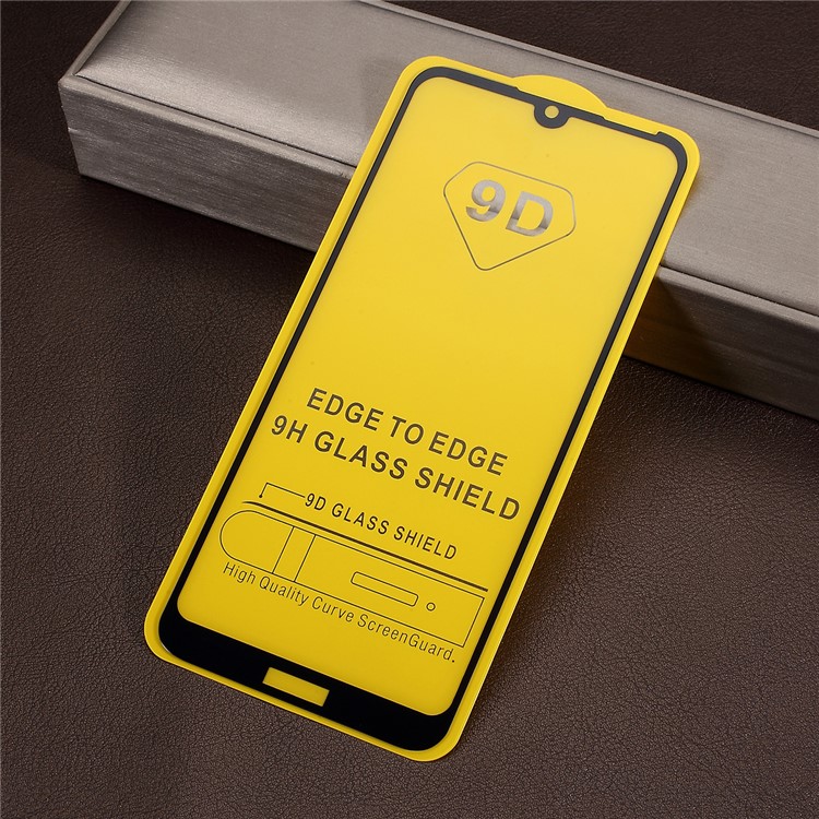 Full Screen Covering Silk Printing Tempered Glass Protector for Huawei Y6 (2019)-5