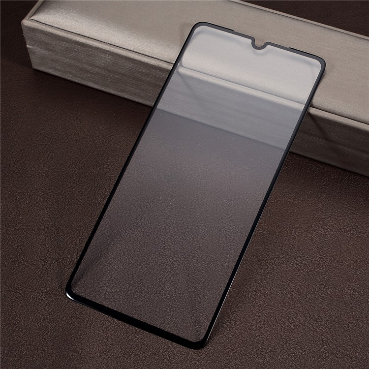 5D Curved Full Coverage Silk Print Tempered Glass Screen Protector for Huawei P30 - Black-1