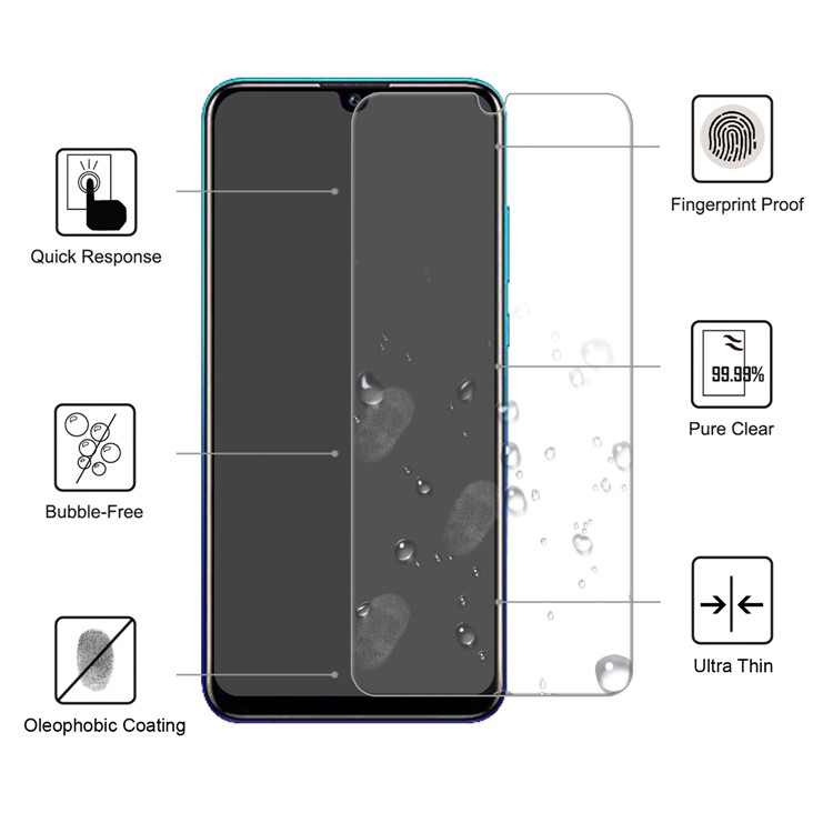 0.25mm Arc Edge 9H Tempered Glass Shield Anti-explosion for Huawei P Smart Plus 2019 / Enjoy 9s / nova 4 lite / Honor 10i-2