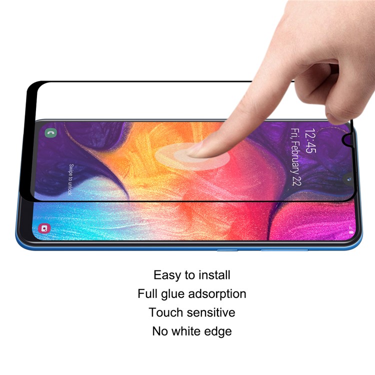 2Pcs/Pack HAT PRINCE Full Cover 0.1mm Soft Glass Screen Protector for Samsung Galaxy A30/A50-2