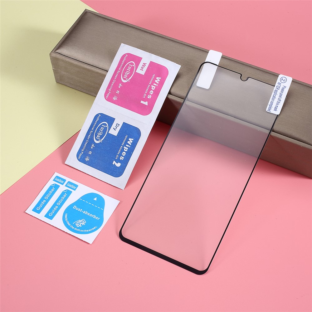 RURIHAI 0.1mm Silk Printing Soft PET Film Curved Full Screen Protector for Huawei P30-5