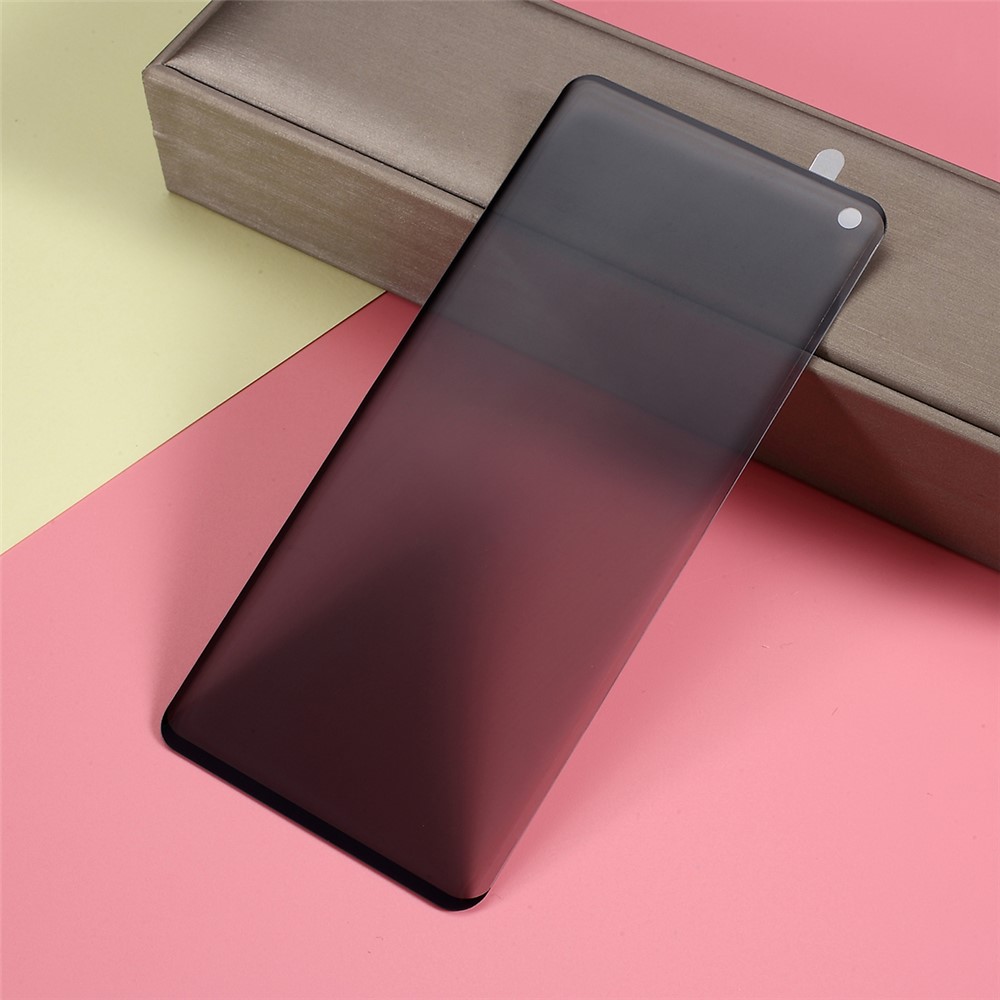 Anti-peep Curved Full Coverage Tempered Glass Screen Protector (Support Ultrasonic Fingerprint Unlock) for Samsung Galaxy S10-2