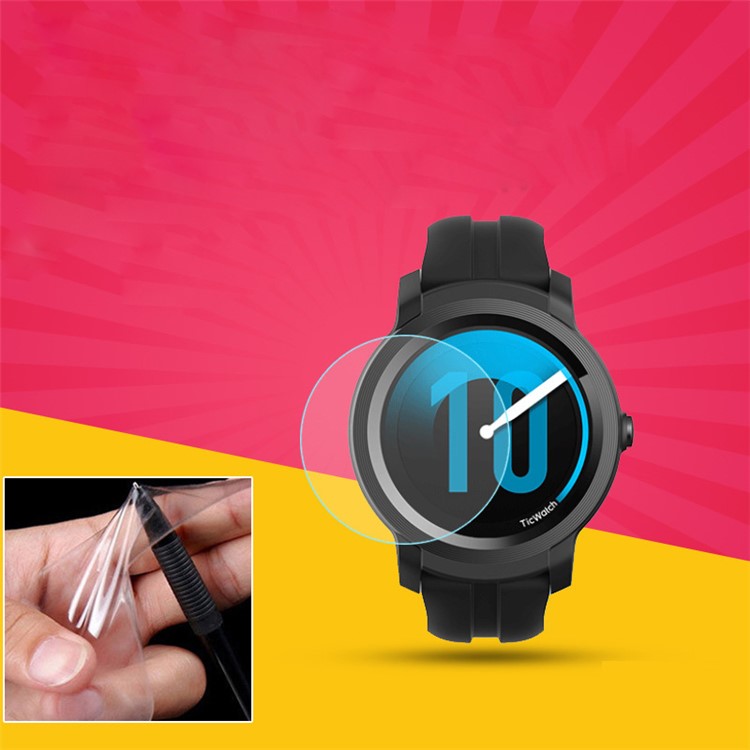 Soft TPU Anti-scratch Screen Protector Film for TicWatch E2 Smartwatch-1