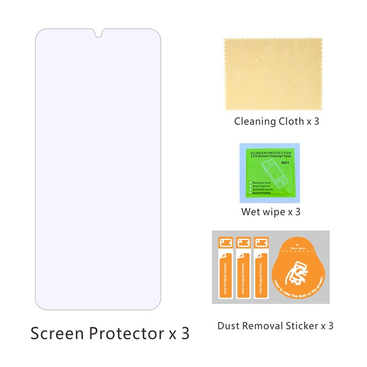 2Pcs/Set ITIETIE 2.5D 9H Tempered Glass Screen Protector for Samsung Galaxy M30/A50/A30/A20-7