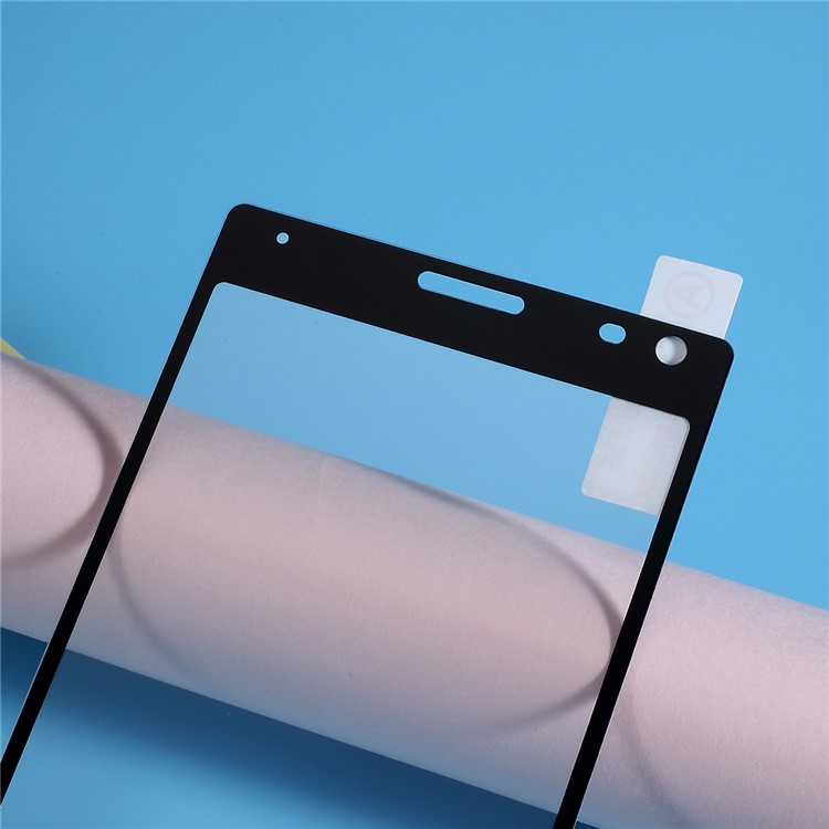 Silk Printing Tempered Glass Full Size Screen Protection Film (Full Glue) for Sony Xperia 10-2