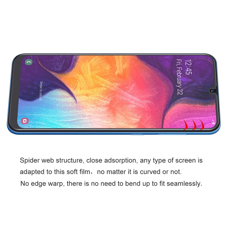 HAT PRINCE 3D Full Covering Front Film Soft Screen Protector for Samsung Galaxy A50/A20/A30/M30-2