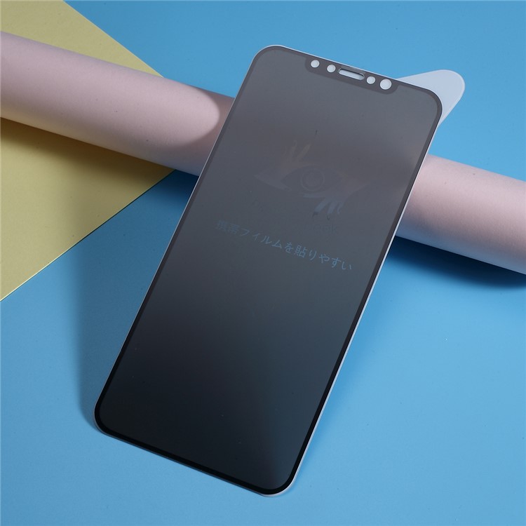 Anti-Spy Phone Screen Protector Film for iPhone (2019) 6.5" / XS Max 6.5 inch - Black-3